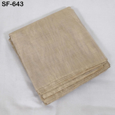 Gold Zari Tissue Organza Fabric by the Yard: Indian Saree, Dupatta, Wedding Lehenga, Sari, Clothing, Party Dresses, Crafting, Sewing