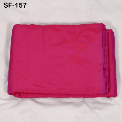 Iridescent Indian Silk Fabric by Yard: Red Magenta Mulberry Silk for Apparel, Home Decor