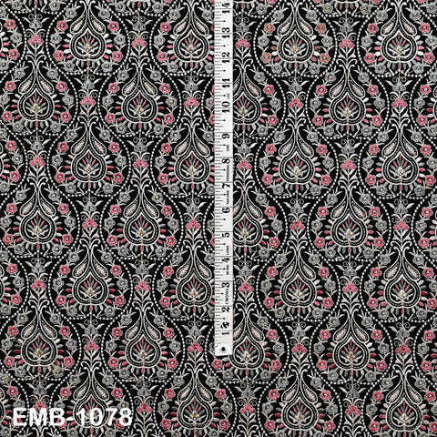Embroidered Fabric by the Yard: Sewing, DIY Crafting Indian Embroidery Wedding Dresses, Costumes, Dolls, Bags, Cushion Covers