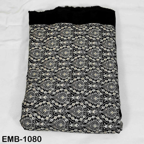 Embroidered Fabric by the Yard: Sewing, DIY Crafting Indian Embroidery Wedding Dresses, Costumes, Dolls, Bags, Cushion Covers