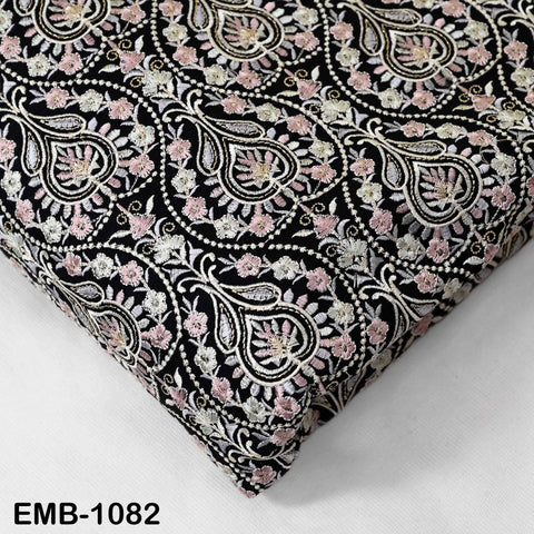 Embroidered Fabric by the Yard: Sewing, DIY Crafting Indian Embroidery Wedding Dresses, Costumes, Dolls, Bags, Cushion Covers