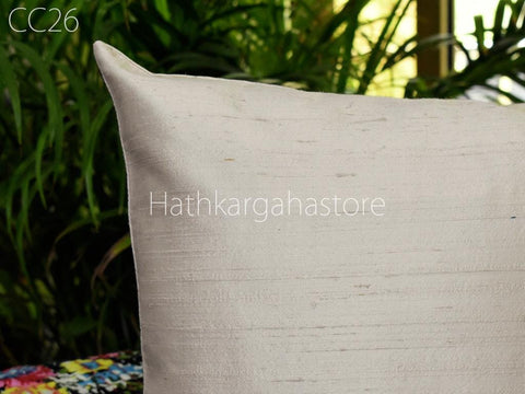 Dupioni Silk Cushion Cover Handmade Throw Pillow Decorative Home Decor Pure Silk Pillow Cover House Warming Bridal Shower Wedding Gift
