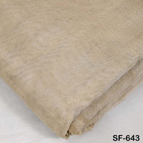 Gold Zari Tissue Organza Fabric by the Yard: Indian Saree, Dupatta, Wedding Lehenga, Sari, Clothing, Party Dresses, Crafting, Sewing