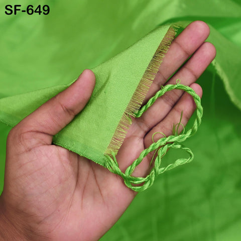 80 gsm Indian Green Soft Pure Plain Silk Fabric by the yard Wedding Dress Bridesmaids Costume Party Dress Pillows Cushion Covers Drapery