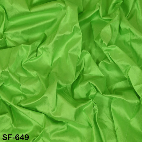 80 gsm Indian Green Soft Pure Plain Silk Fabric by the yard Wedding Dress Bridesmaids Costume Party Dress Pillows Cushion Covers Drapery
