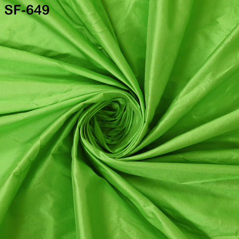 80 gsm Indian Green Soft Pure Plain Silk Fabric by the yard Wedding Dress Bridesmaids Costume Party Dress Pillows Cushion Covers Drapery