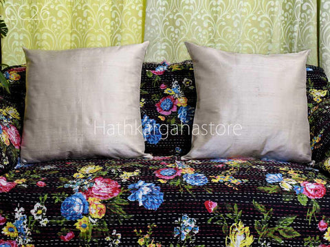 Dupioni Silk Cushion Cover Handmade Throw Pillow Decorative Home Decor Pure Silk Pillow Cover House Warming Bridal Shower Wedding Gift