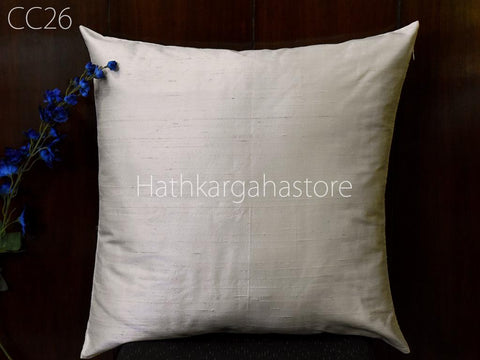 Dupioni Silk Cushion Cover Handmade Throw Pillow Decorative Home Decor Pure Silk Pillow Cover House Warming Bridal Shower Wedding Gift