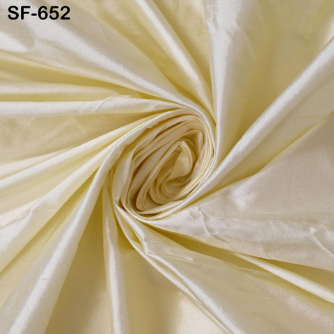 Pure Silk Fabric By The Yard: Cream, 80gsm, Wedding Dress, Drapery, Home Decor