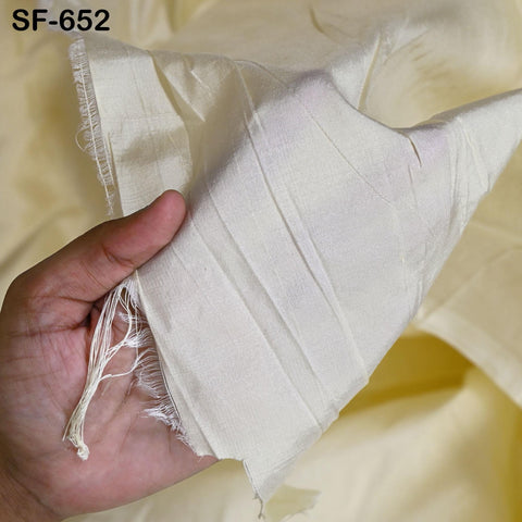 Pure Silk Fabric By The Yard: Cream, 80gsm, Wedding Dress, Drapery, Home Decor
