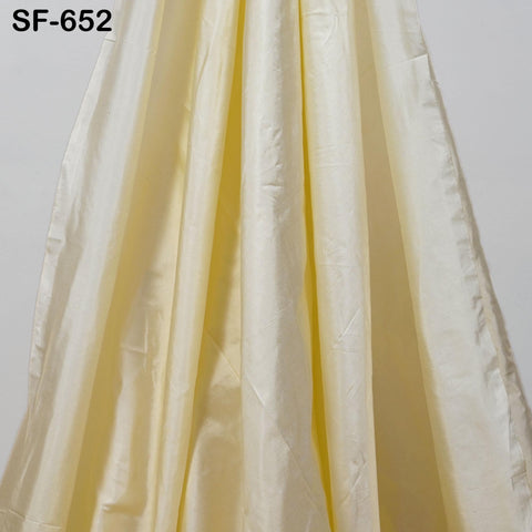 Pure Silk Fabric By The Yard: Cream, 80gsm, Wedding Dress, Drapery, Home Decor