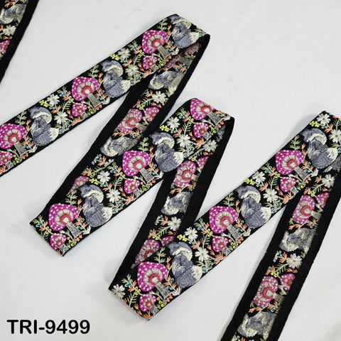a collection of colorful, patterned fabric pieces arranged on a white background.