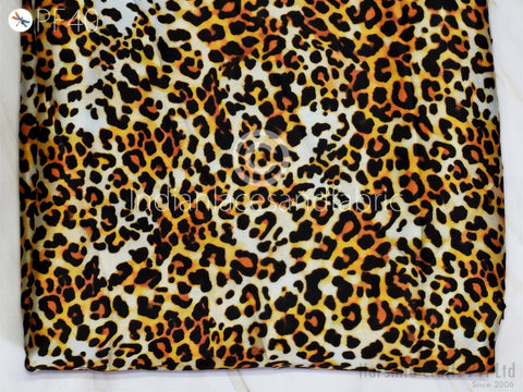 Animal Print Satin print cotton fabric, summer curtain, kids dress, women's clothing, quilting cotton
