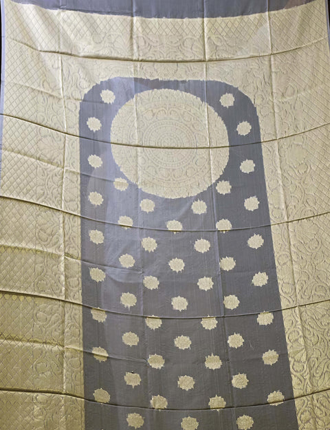 Elegant ethnic stole made with wooden blocks and hand printed, Beach Wrap Pareo, Cotton Silk Dupatta