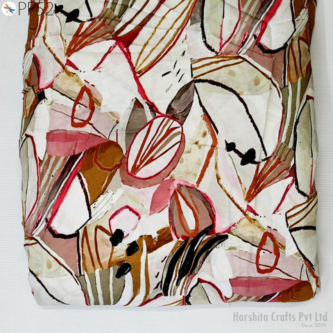 The image is a vibrant and abstract collage of various shapes, patterns, and colors, including shades of pink, brown, black, and white. The composition is dynamic and visually engaging, with a mix of organic and geometric elements.