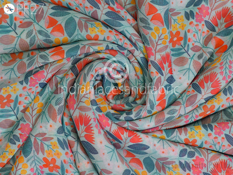 Floral Satin print cotton fabric, summer curtain, kids dress, women's clothing, quilting cotton