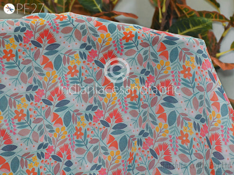 Floral Satin print Cotton Fabric,Quilting Fabric,Designer Fabric,Floral Fabric,Satin print Fabric,Dress Fabric,Fabric By Yard,Cotton Fabric