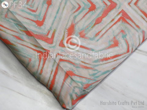 Modal Satin Fabric by The Yard Indian Soft Printed Fabric Women Flowy Summer Dresses Fabric