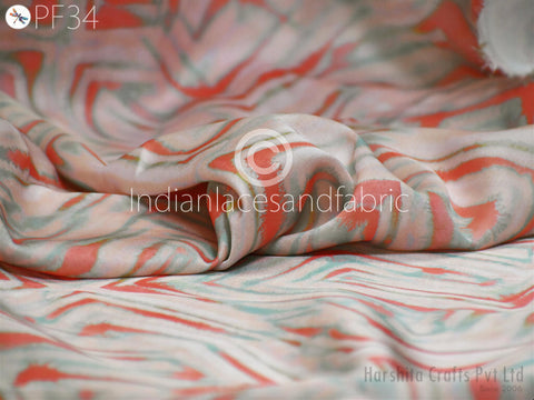 Floral Print Satin Georgette Cotton Fabric,Quilting Fabric,Designer Fabric,Floral Fabric,Satin Fabric,Dress Fabric,Fabric By Yard,Cotton Fabric