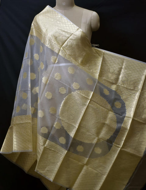 Georgette, Indian Brocade Scarf, Women Stole, Punjabi Party Wear Dupatta, Party Wear Dupatta