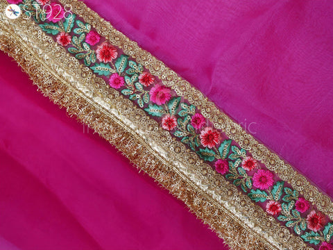 Dupatta with Sequin Embellishments, Embroidery Work Dupatta, Sequence Work Dupatta, Wedding Dupatta