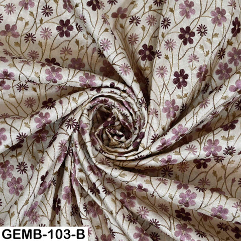 Embroidered Fabric by the yard Sewing DIY Crafting Indian Embroidery Wedding Dress Costumes Dolls Cushion Covers Table Runner Blouses Blazer