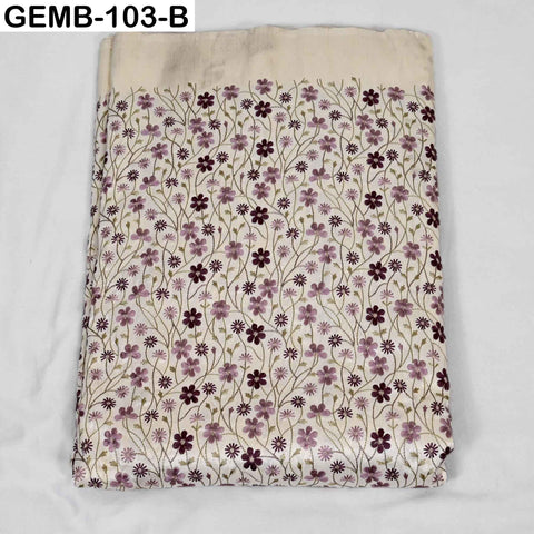 Embroidered Fabric by the yard Sewing DIY Crafting Indian Embroidery Wedding Dress Costumes Dolls Cushion Covers Table Runner Blouses Blazer