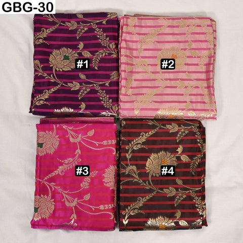 Indian Brocade Fabric by Yard: Banarasi Blended Silk, Renaissance Dress Material (1 Yard)