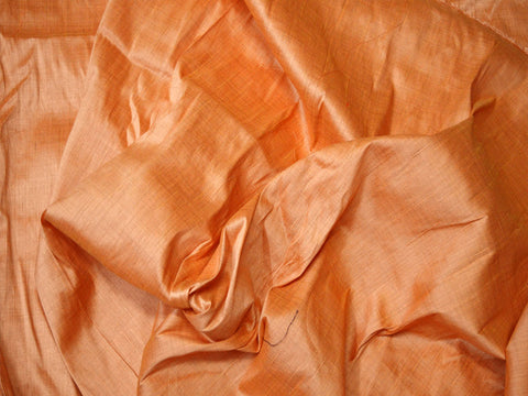 Peach fabric by the yard poly dupioni fabric crafting wedding bridesmaid prom dresses sewing costumes cushions drapes soft fabric
