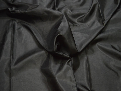 Black lining polyester fabric by the yard crafting wedding bridesmaid dresses sewing costumes cushion covers drapes home décor upholstery poly fabric