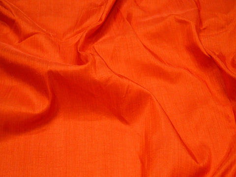 Bridesmaid prom dresses wholesale fabric sold by the yard home décor wedding lehenga Indian fabric sewing crafting jackets costume orange dupioni silk fabric skirts table runner blended fabric