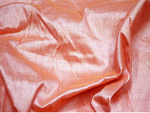 Pink dupioni fabric by the yard Indian poly dupion silk crafting wedding bridesmaid skirts prom dresses sewing costumes cushion covers drapes home decor fabric