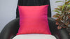 Iridescent Red Hot Pink Dupioni Silk Square Cushion Cover | Handmade Silk Pillowcase | 100% Pure Silk Throw Pillow | Home decor Wedding Gift