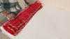 Organza Dupatta Red Embroidery, Gold Indian Women Head Scarf, Wedding Dress Matching Stole, Boho Stoles Evening Scarves Gifts For Bridesmaid
