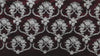 Indian Burgundy Embroidered by the yard Fabric Sewing DIY Crafting Embroidery Wedding Dresses Fabric Costumes Cushion Covers Table Runners