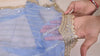 Blue Dupatta Silk Organza Gotta Dupatta Light Weight Indian Bridal Veil Wedding lehenga Chunni Sequin Dress Costumes Perfect Gift for Women