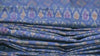 Indian Handwoven Blue Pure Dupioni Ikat Silk fabric by the Yard Wedding Bridesmaid Prom Dress Crafting Sewing Cushion Drapery Upholstery