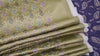 Olive Green Wedding Dress Material Embroidered Fabric by the yard Sewing DIY Crafting Indian Embroidery Victorian Costume Dolls Waistcoats