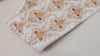 1 Meter Decorative Trim, Embroidered Saree Border Ribbon | Beige On White Viscose Dupioni | 9cm,