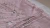 59" Dull Pink Wedding Material Embroidered Fabric by the yard Sewing Crafting Indian Embroidery Victorian Costumes Longline Jackets Curtains