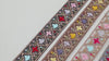 Embroidered Ribbon, Indian Sari Border | Net Fabric Embellishment | 3 Cm Width, 9 Yard Length - Sewing DIY