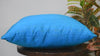 Dark Turquoise Silk Pillow Cover: Handmade Dupioni Throw Cushion