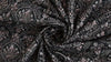 Black Embroidered Viscose Dupioni Fabric by the Yard: Indian Wedding Dress, Costume Crafting