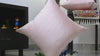 Blush Pink Silk Dupioni Pillowcase: Handmade Square Cushion Cover