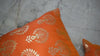 Orange Pillow Cover Brocade Silk Handmade Lumbar Pillowcases Sham Decorative Cushion Home Decor House Warming Bridal Shower Wedding Gifts