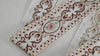 Craft Ribbon, Embroidered Sari Border Trim | White Viscose Fabric | 6Cm Wide, 9 Yard Length