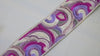 Sari Border Trim, Embroidered Purple Ribbon | Viscose Dupioni | 55 Mm, 1 Meter, Sewing Accessories