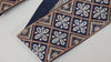 Craft Ribbon, Embroidered Sari Border Trim | Navy Blue Viscose, 6cm, 1 Meter - Indian Saree, Sewing Edging