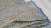 Indian Blue Embroidered Fabric by the yard Sewing Crafting Wedding Dress Embroidery Costumes Blouses Mid Length Coats Short Jackets Curtain