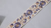9 Yard Violet Embroidery Ribbon 4cm Trims Embroidered Indian Sari Embellishments Crafting Tote Bags Trimming Curtains Headbands Saree Border